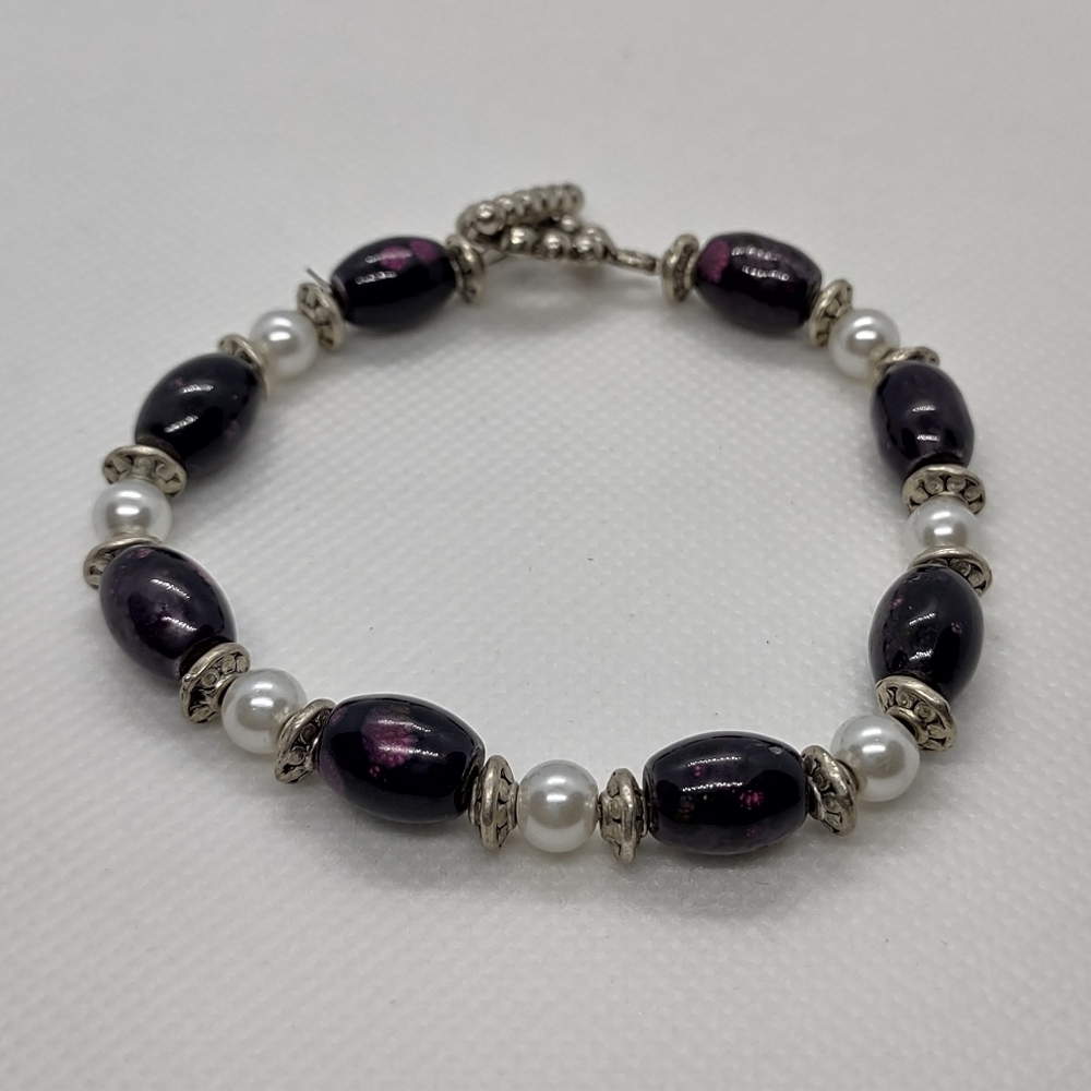 Vintage Style Pearl & Beaded‎ Bracelet